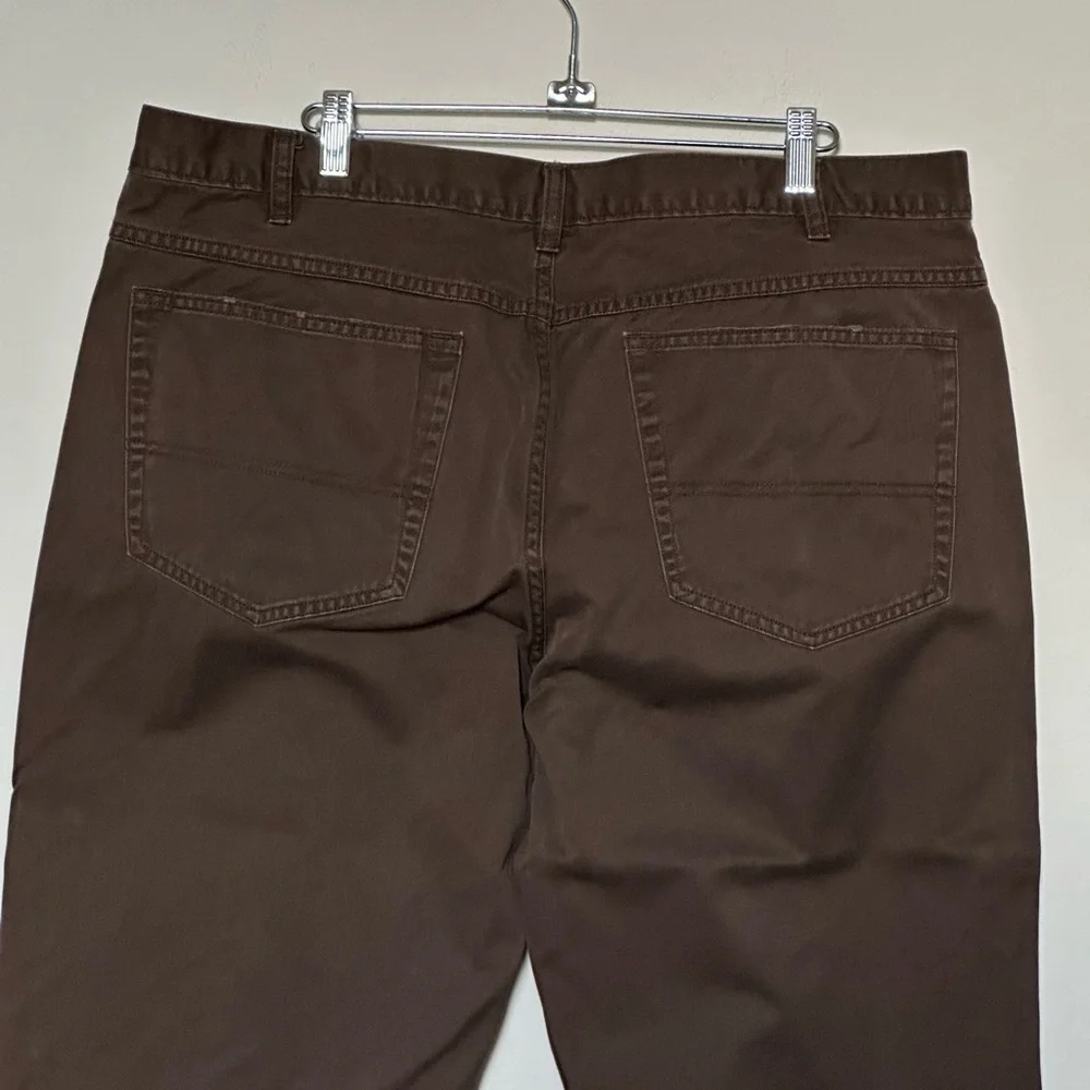 Kenneth Cole Reaction Mens Relaxed Fit Brown Jeans Comfortable Work Casual 38X32
